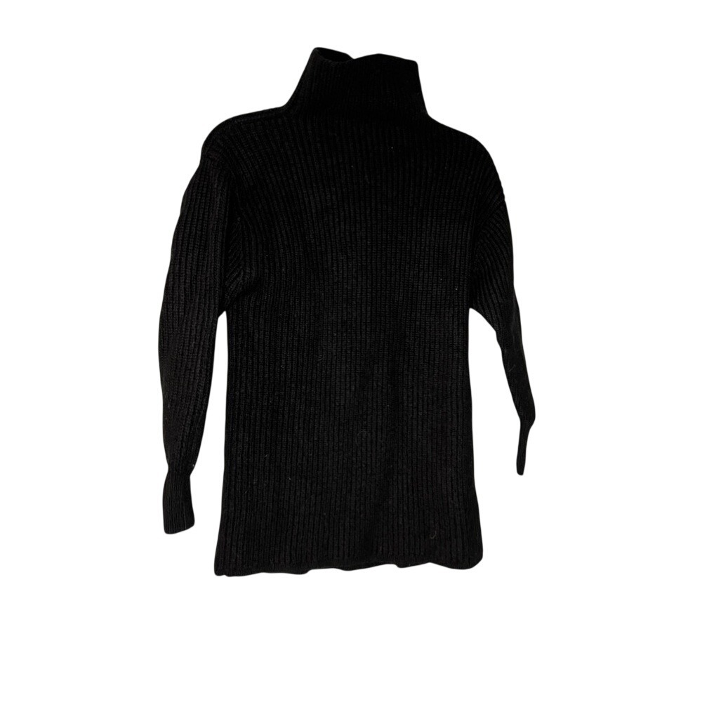 Wilfred Aritzia merino‎ wool black ribbed turtle neck sweater